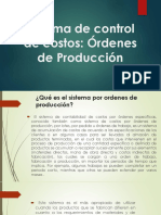 Sistema Costos Por Órdenes de Producción