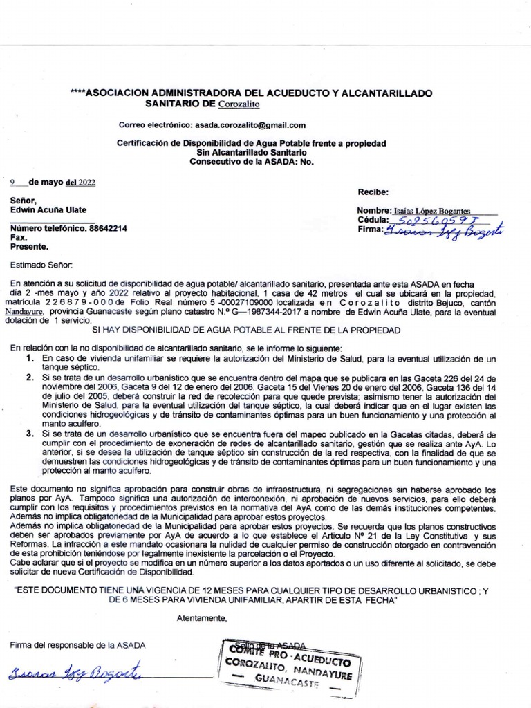 Disponibilidad de Agua PDF