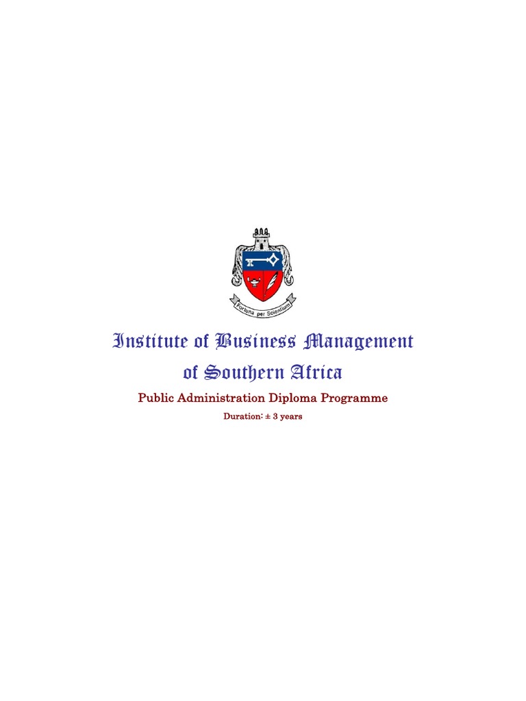 Advanced Diploma in Public Administration | PDF