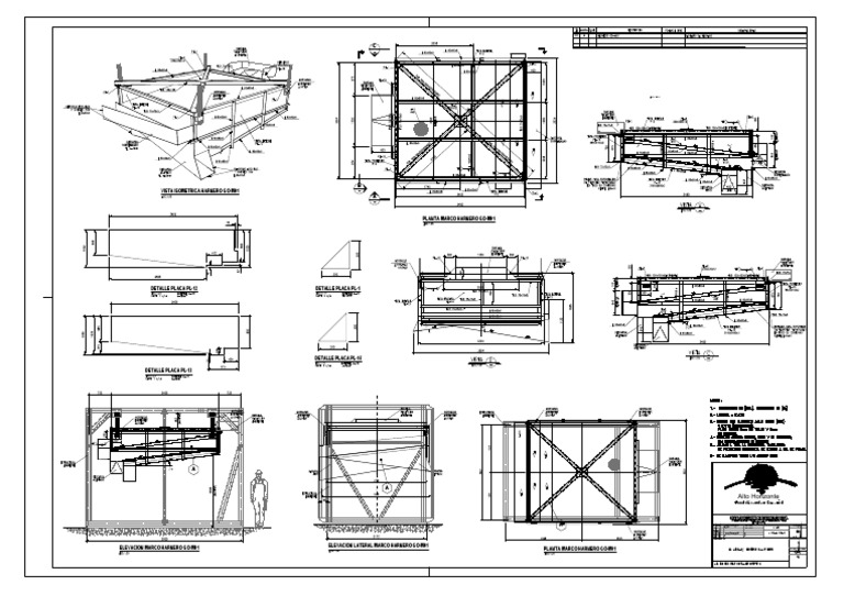 Diseño de Harnero GO-M01 | PDF | Dibujo técnico | Infografia