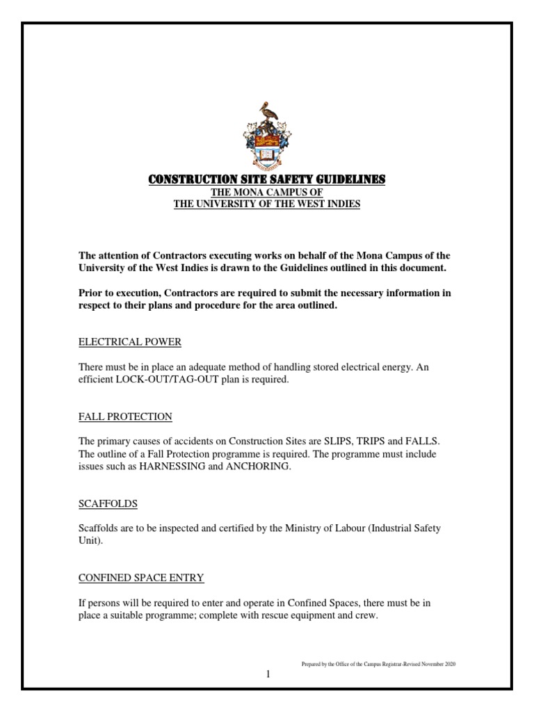 Construction Site Safety PDF Occupational Safety And Health Safety