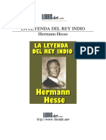 HERMANN HESSE - La Leyenda Del Rey Indio