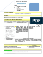 Sesion de Matematica Exploramos Cuerpos Geometricos