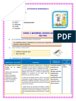 D1 A2 SESIÓN Leemos y Aprendemos Canciones para Compartir PIN PON