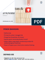 Pertemuan 3 - Ide, Kreatifitas & Inovasi