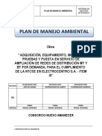 7.2 Plan de Manejo Ambiental