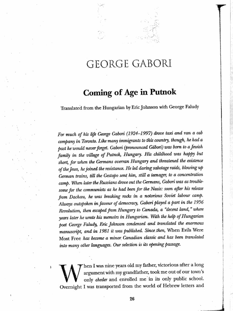 Coming Of Age In The Dawnland Main Events