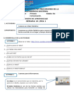 SEMANA 10  DÍA1 COMUNICACIÓN