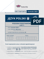 Matura Z Maturita Kwiecien 2023 Jezyk Polski Poziom Podstawowy ARKUSZ 2