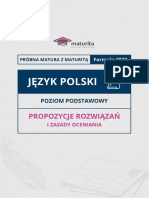 Matura Z Maturita Kwiecien 2023 Jezyk Polski Poziom Podstawowy ODPOWIEDZI ZASADY OCENIANIA