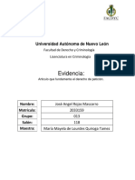 Art. de La CPEUM Que Fundamenta El Derecho de Peticion