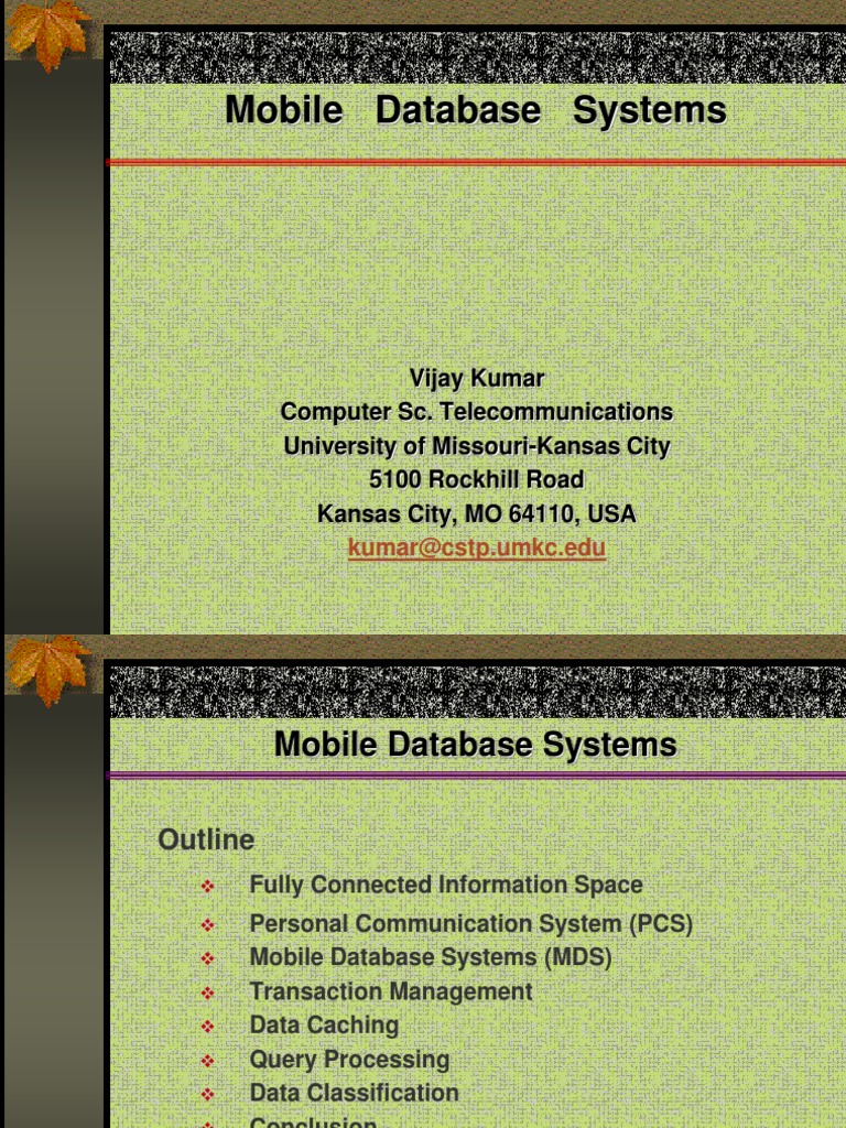 MBT Seminar | PDF | Cellular Network | Database Transaction