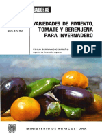 Cultivo Tomate Pimiento Berenjena (Variedades Invernadero)