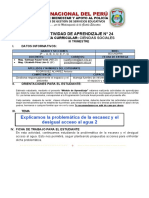 Actividad de Aprendizaje 24 CCSS 3°