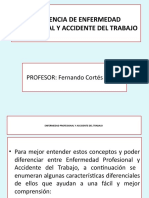 Diferencia de Enf. Prof. y Acc. Del Trab.