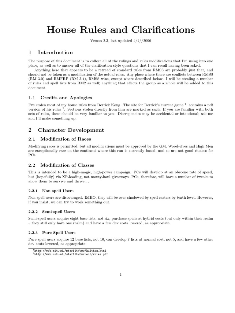 Nod Rules PDF Middle Earth