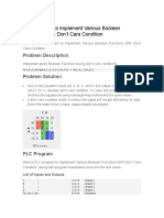 3 PLC Program To Implement Various Boolean Functions With Don