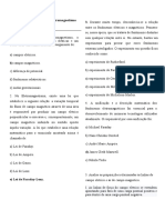 Exercícios Sobre Eletromagnetismo - 3 SÉRIE