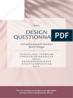 PR Design Questionnaire