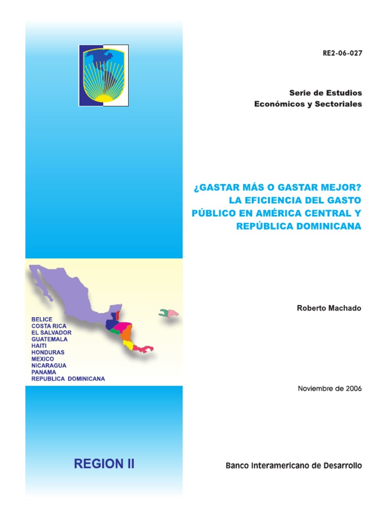 Eficiencia del Gasto Público en Centroamérica | PDF | Pobreza | Pobreza ...