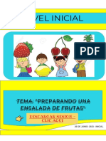 20 de JUNIO Preparamos Una Ensalada de Fruta