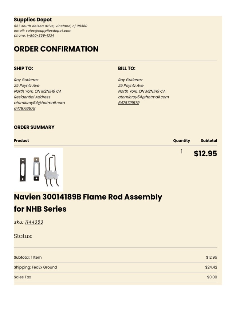 Supplies Depot - Invoice | PDF