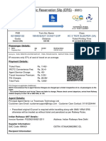 Electronic Reservation Slip (ERS) : 6218662122 18045/east Coast Exp Ac 3 Tier Sleeper (3A)