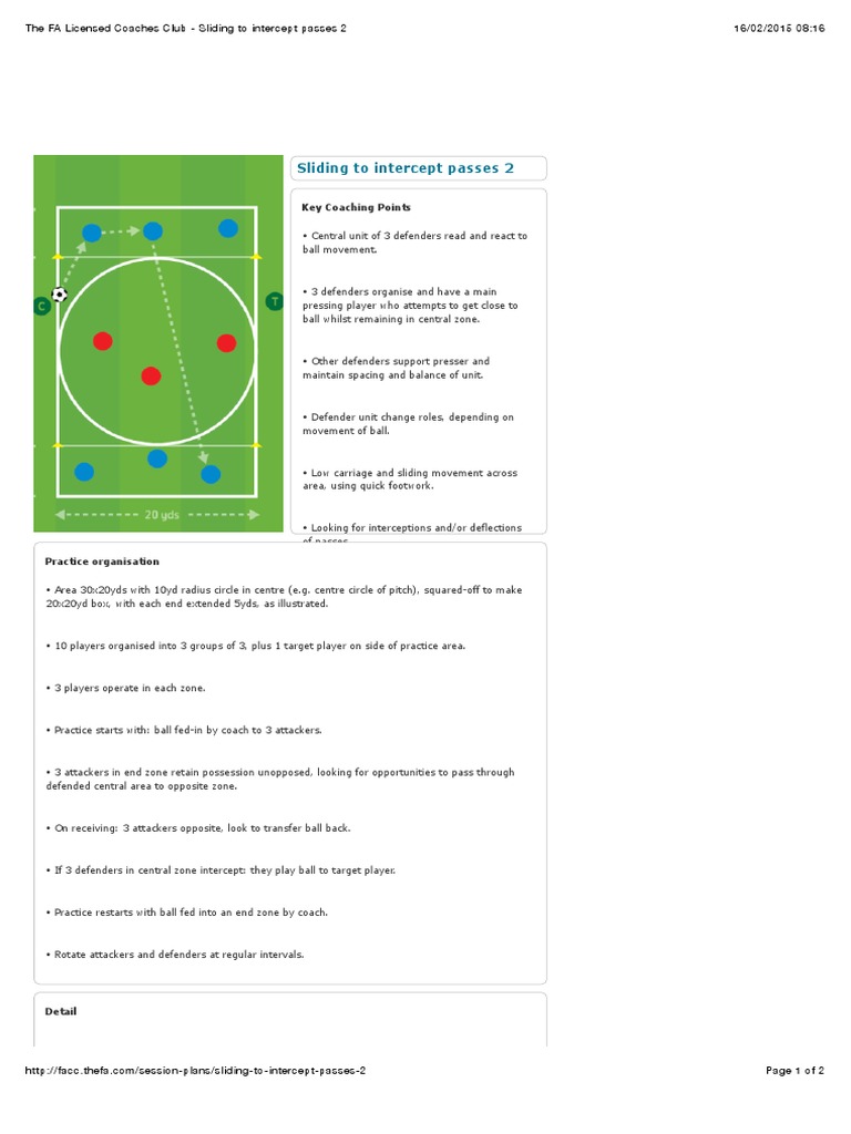 Sliding To Intercept Passes 2 Download Free PDF Defender (Association Football)