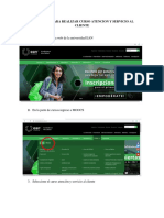 Intructivo para Realizar Curso Atencion y Servicio Al Cliente