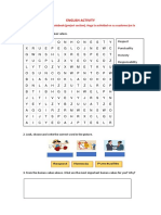 English Activity 9f