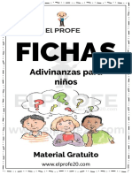 Fichas de Adivinanzas Gratis Elprofe20