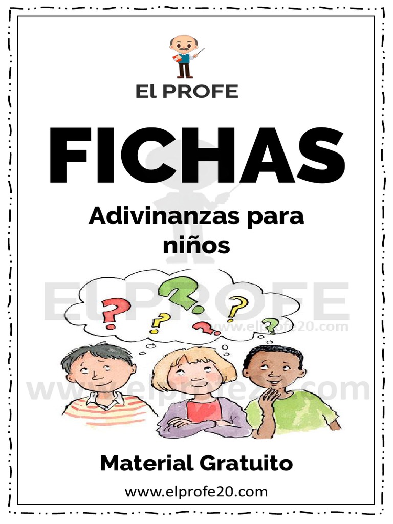 Fichas de Adivinanzas Gratis Elprofe20 | PDF