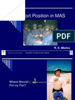 Port Position in Laparoscopic Surgery