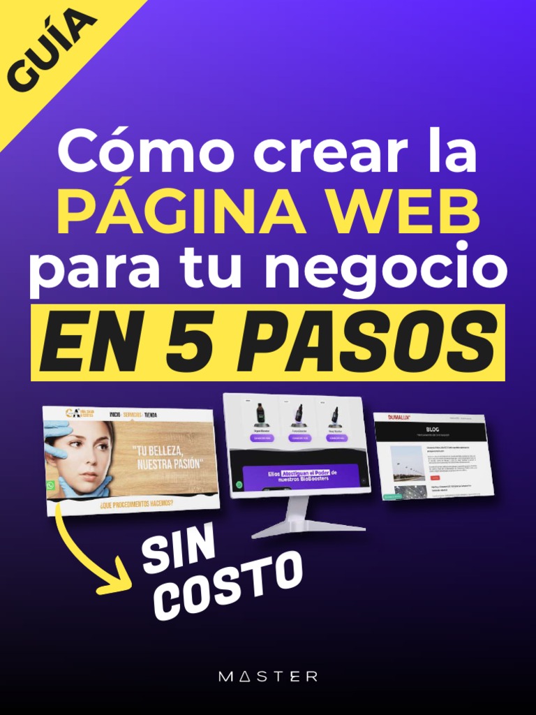 Guía - Cómo Crear Tu Página Web en 5 Pasos | PDF | Red mundial ...