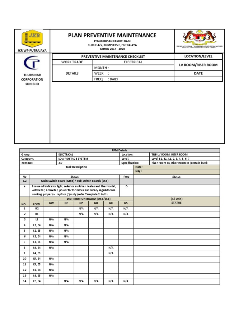 PPM 2017 2.0 LV System (Daily) | PDF | Manufactured Goods | Electric Power