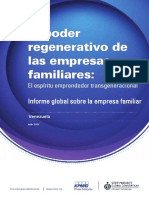 El Poder Regenerativo de Las Empresas Familiares:: Informe Global Sobre La Empresa Familiar