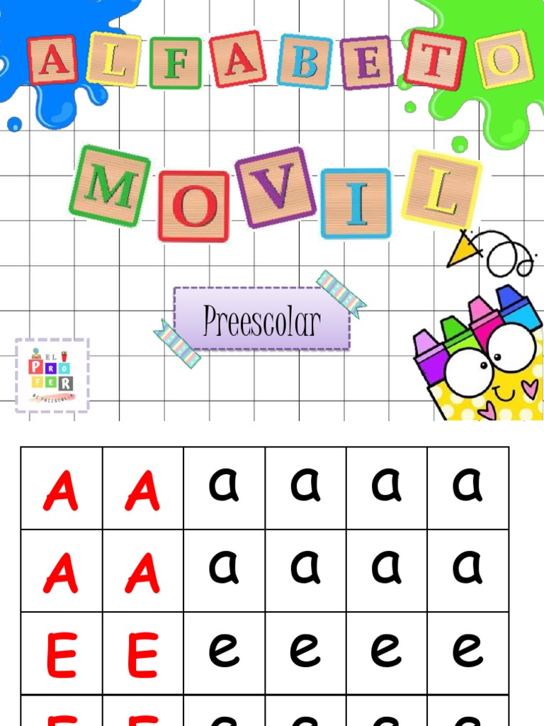 Alfabeto Movil Para Imprimir Pdf Fichas De Las Vocales Para Imprimir