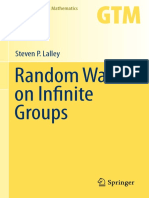 (Lalley) Random Walks On Infinite Groups