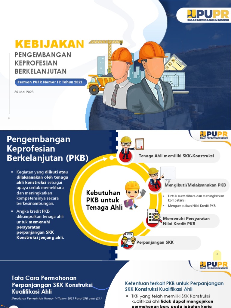 Kebijakan PKB Tenaga Ahli Konstruksi | PDF