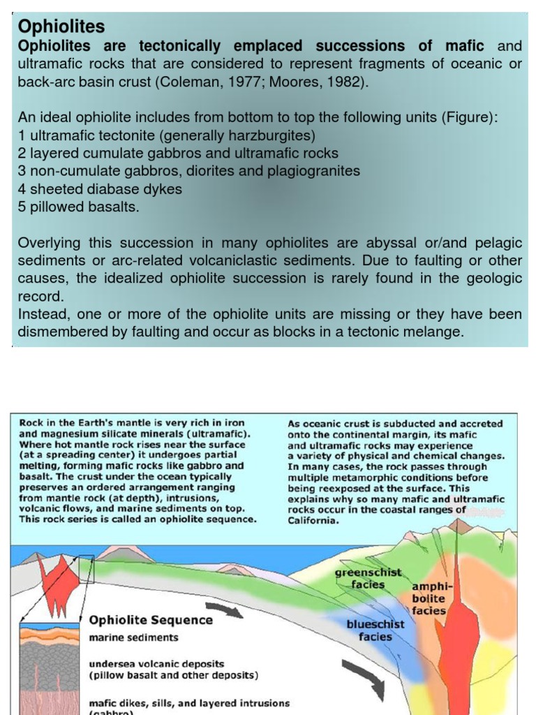 Ophiolites ST | PDF
