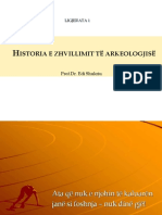 Historia e Zhvillimit Te Arkeologjise