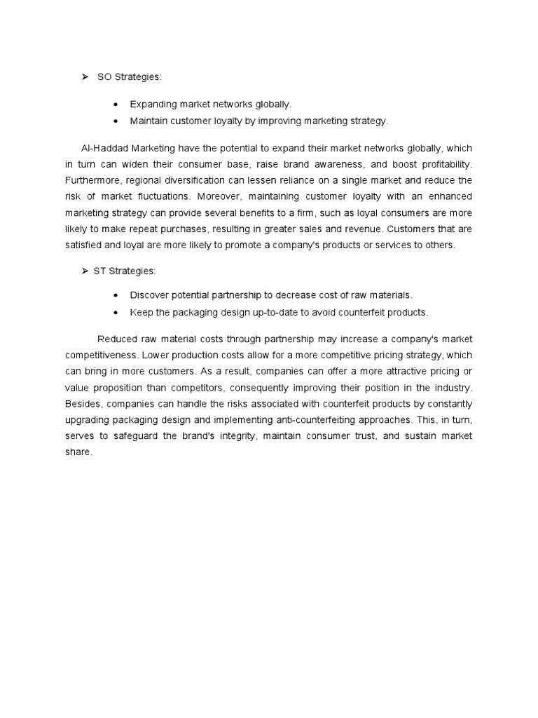 Swot Matrix Explanation | PDF | Strategic Management | Marketing