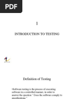 Introduction ToTesting