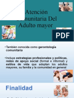 Atención Comunitaria Del Adulto Mayor