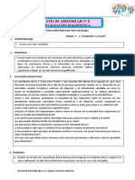 Guía de Aprendizaje #2 Evaluación Diagnóstica