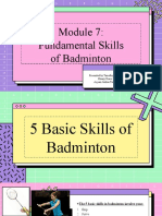 Badminton Fundamental Skills