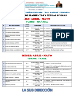 Rol de Izamientos