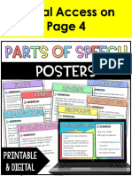Parts of Speech Free Posters