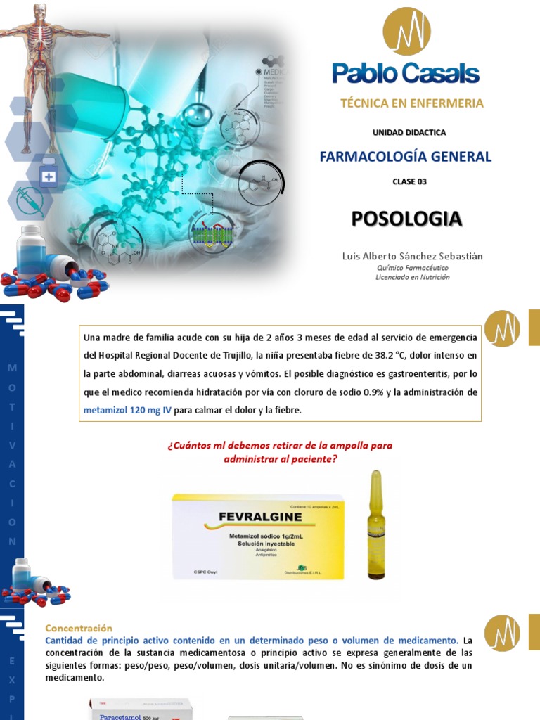 S03 FARMACOLOGIA GENERAL - Posologia | PDF | Medicamentos con receta ...