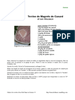 Terrine de Canard Et Mouson PDF